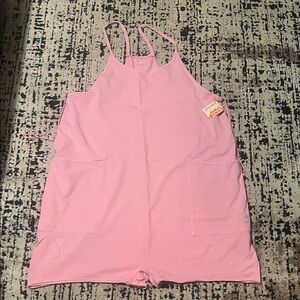 Free People prism pink romper  Sleeveless
